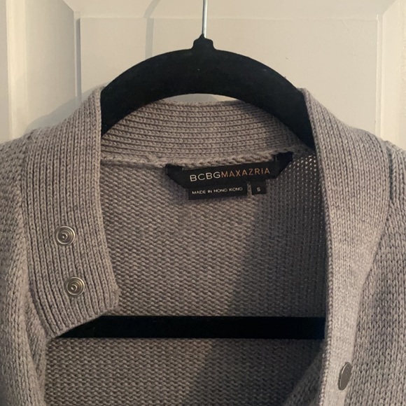 BCBG Wool Sweater asymmetrical zip small - Picture 2 of 9
